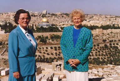 Bernice Gerard and Velma Chapman in Israel