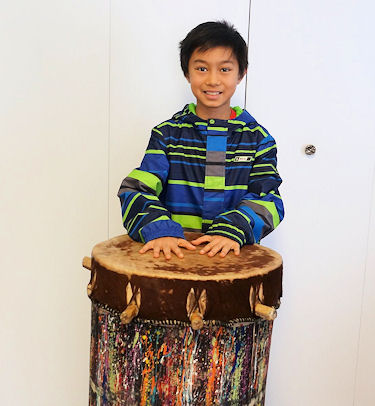 Mark with Watoto Drum