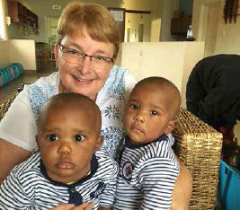 Linda at Baby Watoto